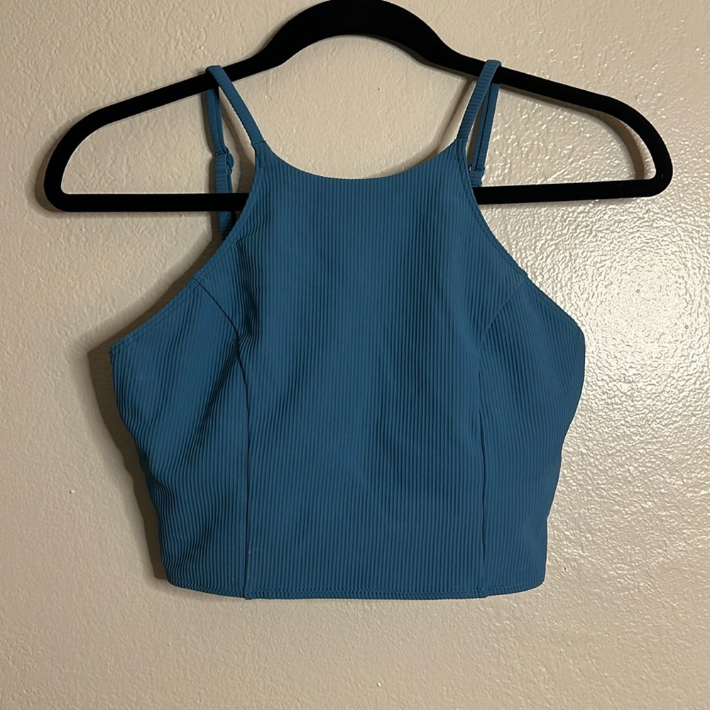 Lululemon Ribbed High Neck Longline Top